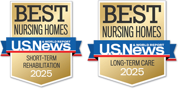 US News Best Nursing Home Awards 2025 for short term and long term care.