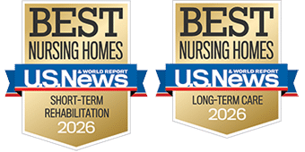 US News Best Nursing Home Awards 2025 for short term and long term care.